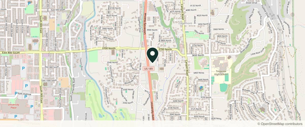 Map showing Paul Deramo Plastic Surgery in Provo, Utah