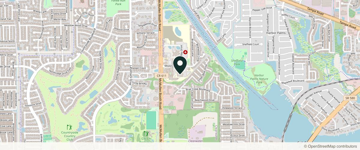 Map showing PHDermatology- Safety Harbor in Clearwater, Florida