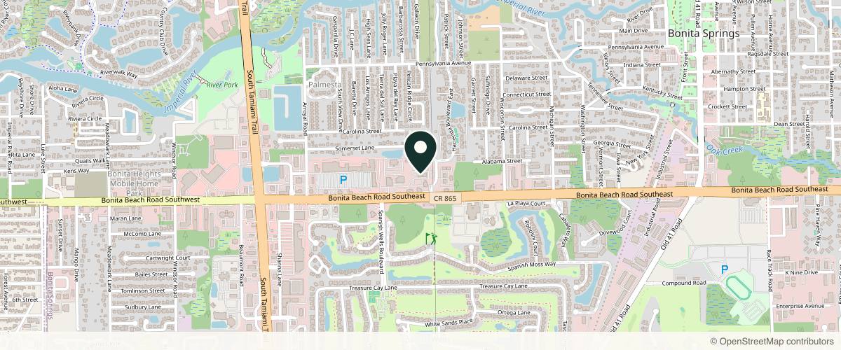 Map showing Physician Aesthetic Institute in Bonita Springs, Florida