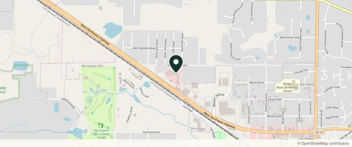 Map showing Pinnacle Dermatology - Barrington in Schaumburg, Illinois