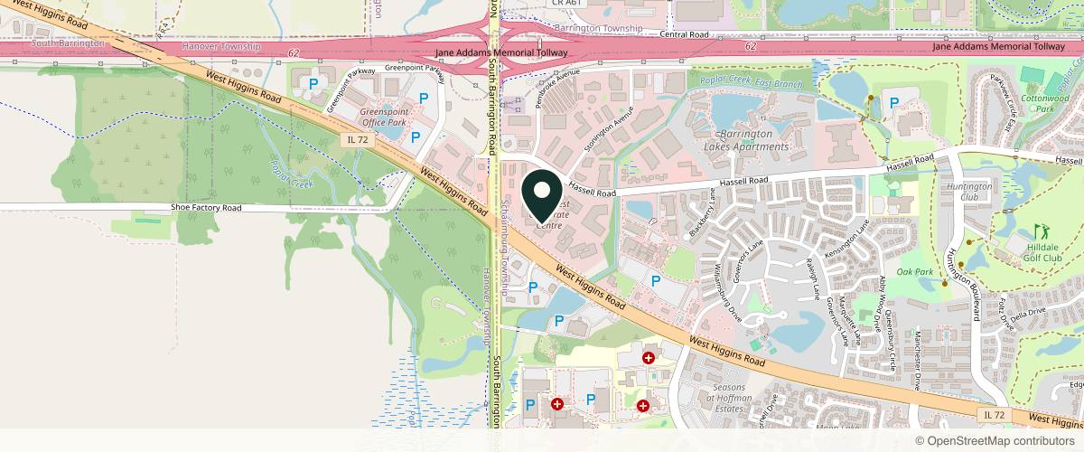 Map showing Pinnacle Dermatology - Hoffman Estates in Schaumburg, Illinois