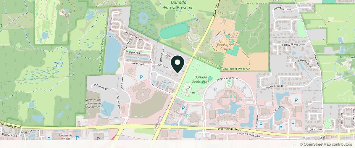 Map showing Pinnacle Dermatology - Naperville - 2323 Naperville in Naperville, Illinois
