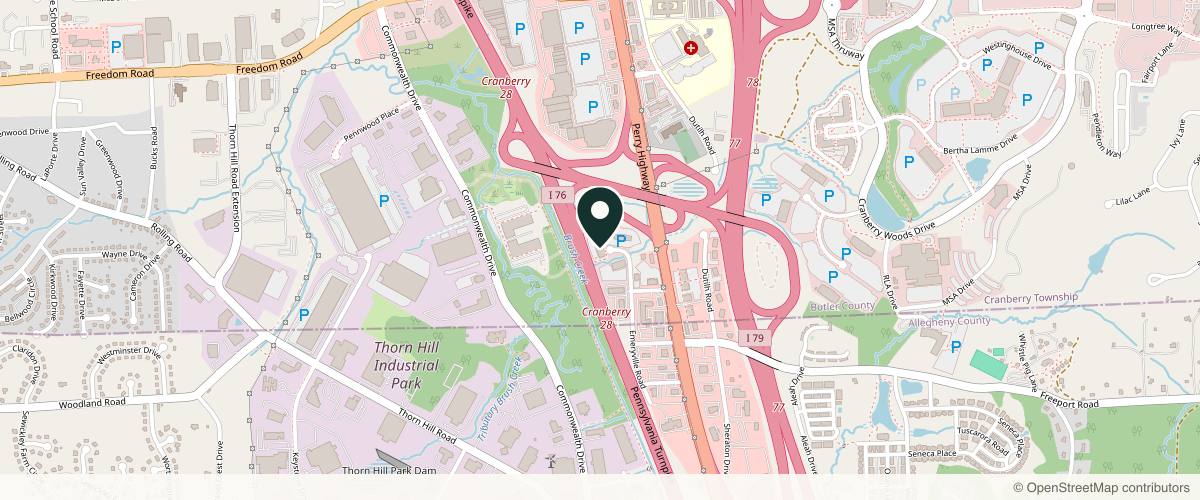 Map showing Pittsburgh Skin | Dermatology & Mohs Surgery in Pittsburgh, Pennsylvania