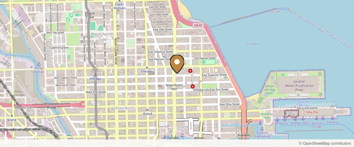Map showing Plastic Surgery Clinic of Chicago in Chicago, Illinois
