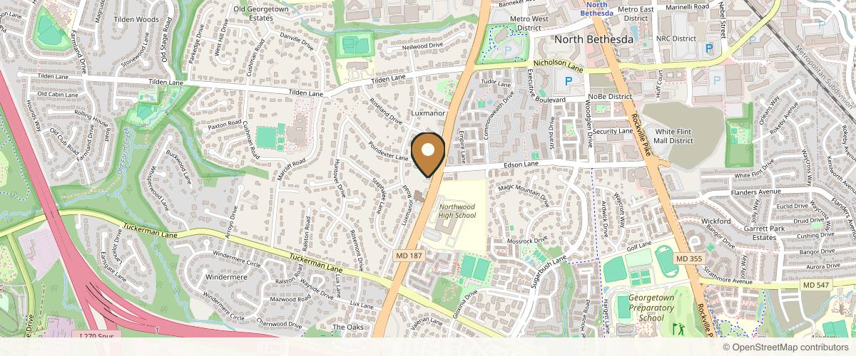 Map showing Plastic Surgery Institute of Washington in Washington, District of Columbia