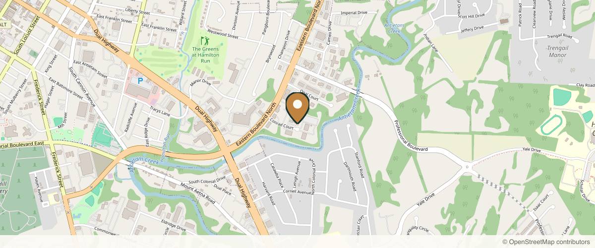Map showing Plastic Surgery Services Henry F. Garazo MD in Frederick, Maryland