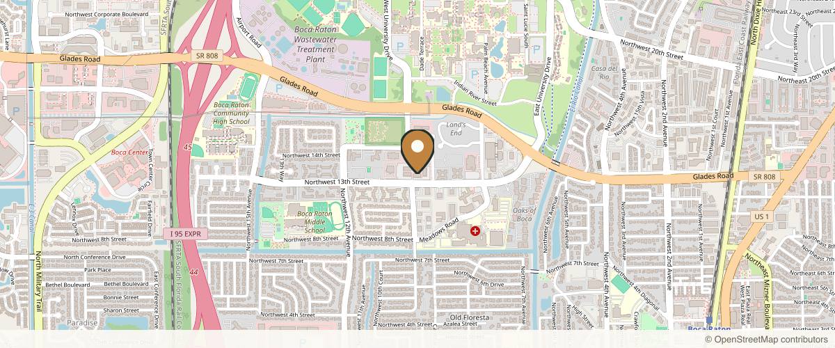 Map showing Plastic Surgery Specialist of Boca Raton: Rafael Cabrera, MD, FACS in Boca Raton, Florida