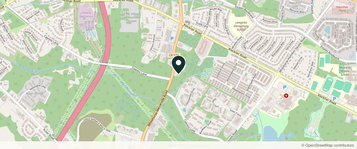 Map showing Poblete Dermatology in Princeton, New Jersey