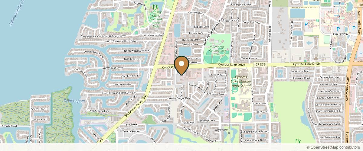Map showing Prendiville Facial Plastic Surgery in Fort Myers, Florida