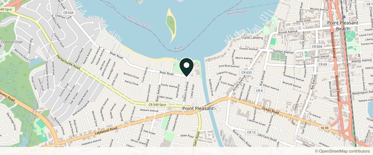 Map showing Prime Dermatology in Toms River, New Jersey