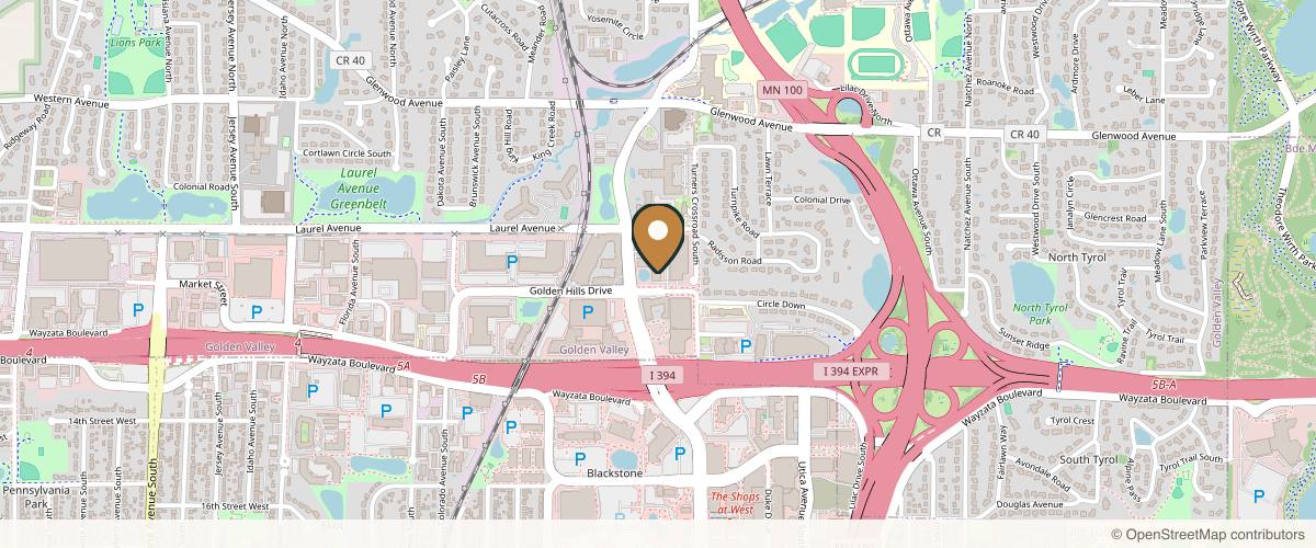 Map showing Prischmann Facial Plastic Surgery in Minneapolis, Minnesota