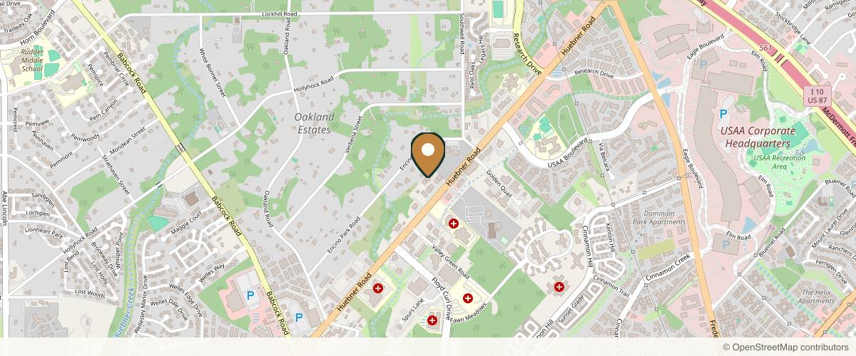 Map showing PRMA Plastic Surgery | Center For Advanced Breast Reconstruction in San Antonio, Texas