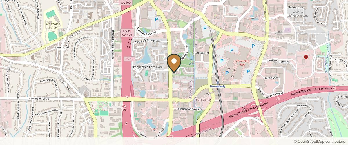 Map showing Radiance Plastic Surgery & Aesthetic Medicine in Atlanta, Georgia