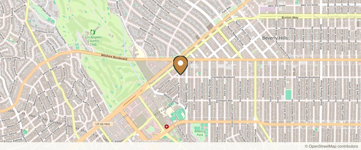Map showing Rady Rahban, MD in Beverly Hills, California
