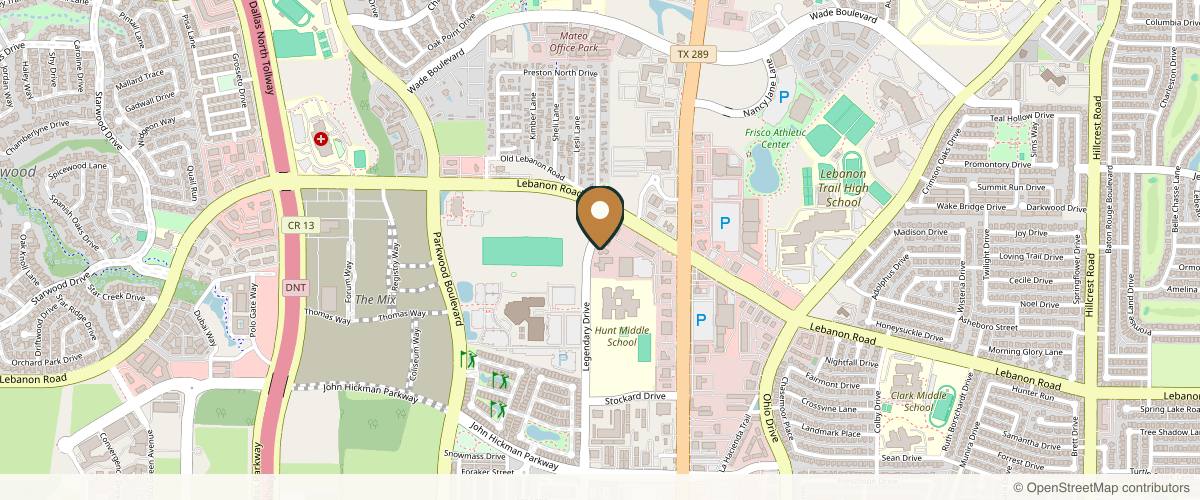 Map showing Rana Facial Plastic Surgery in Frisco, Texas