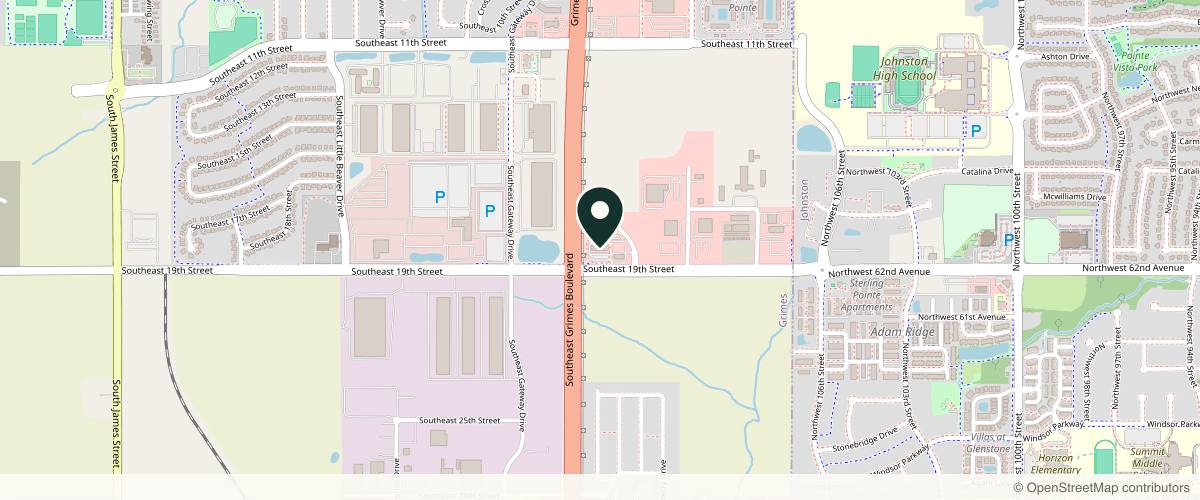 Map showing RC Dermatology Grimes in Des Moines, Iowa