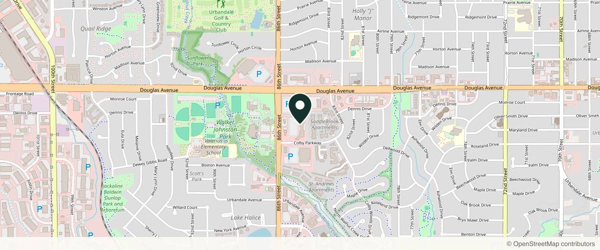 Map showing RC Dermatology Urbandale in Des Moines, Iowa