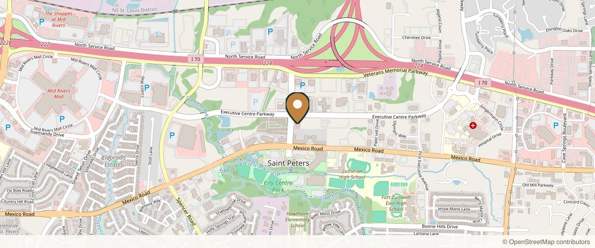 Map showing Renaissance Plastic Surgery: Mark T. Boschert MD in St. Louis, Missouri