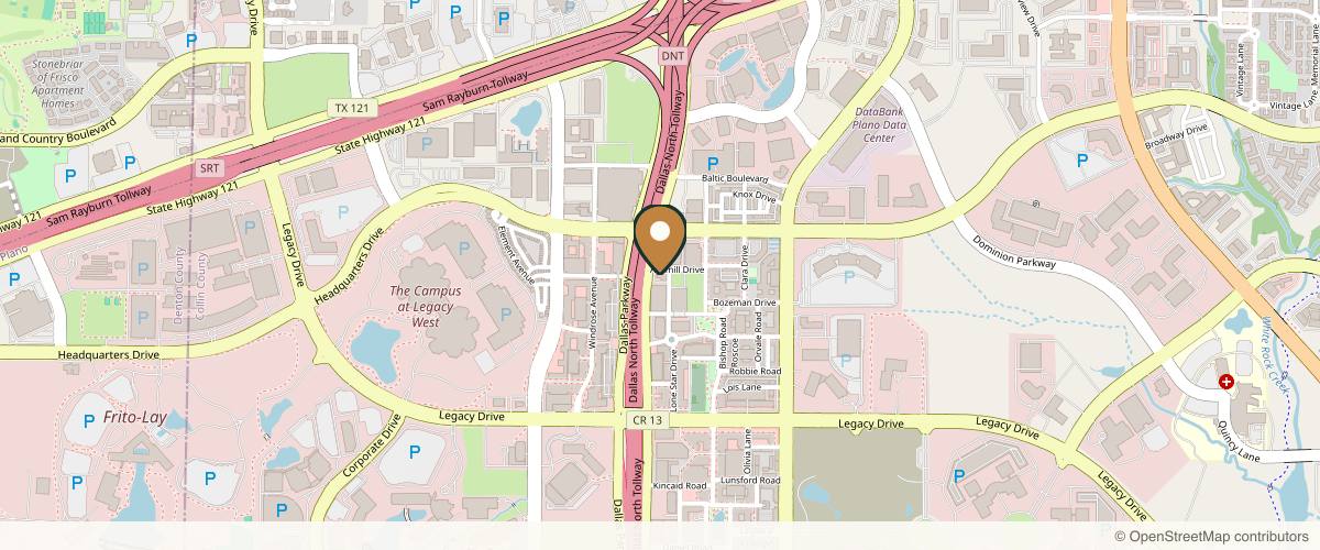 Map showing Renaissance Plastic Surgery in Plano, Texas