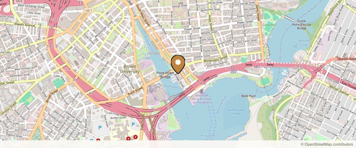 Map showing Richard Zienowicz / bodybyZ Plastic Surgery in Providence, Rhode Island
