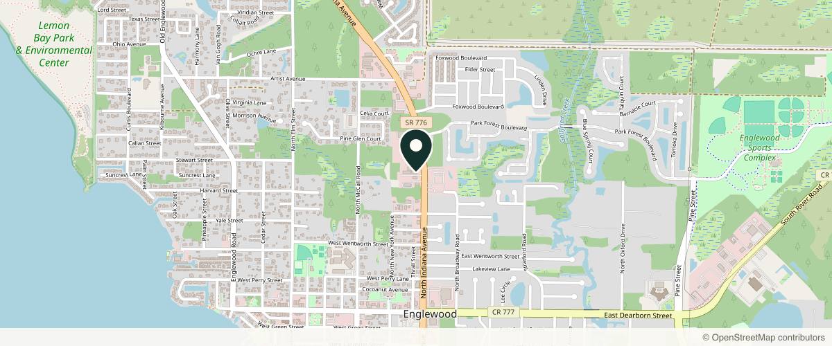 Map showing Riverchase Dermatology - Englewood in Venice, Florida