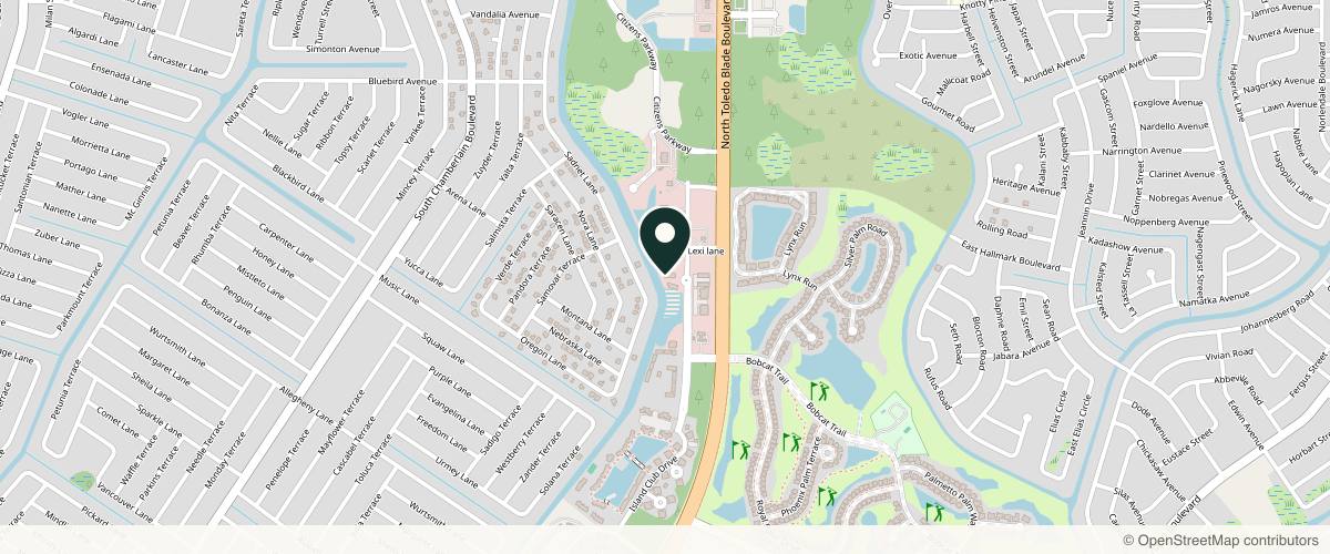 Map showing Riverchase Dermatology - North Port Bobcat Village in Venice, Florida