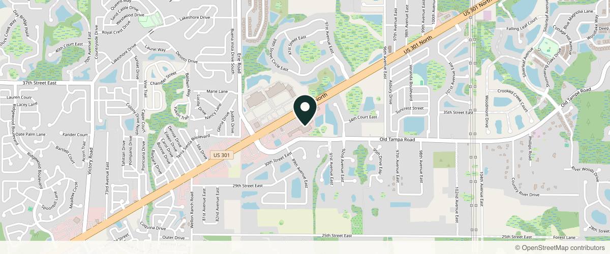 Map showing Riverchase Dermatology - Parrish in Bradenton, Florida