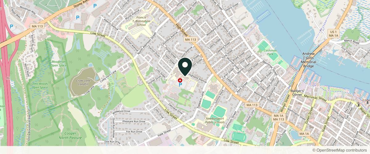 Map showing Riversong Plastic Surgery + Skin Care Esthetics in Portsmouth, New Hampshire