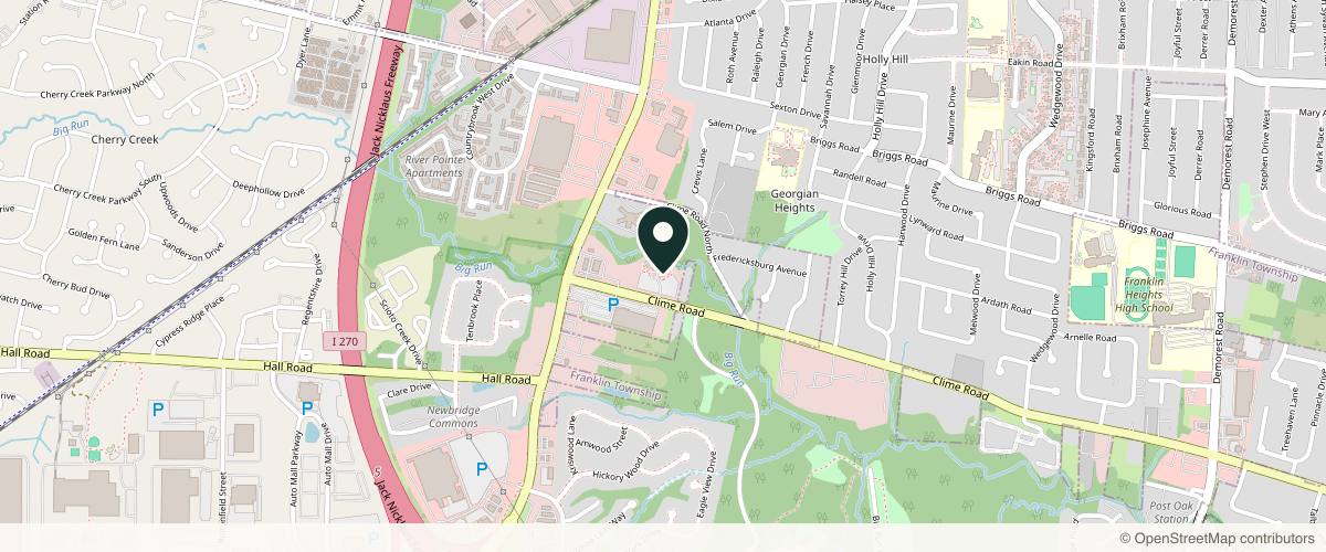 Map showing Rixis Dermatology in Columbus, Ohio