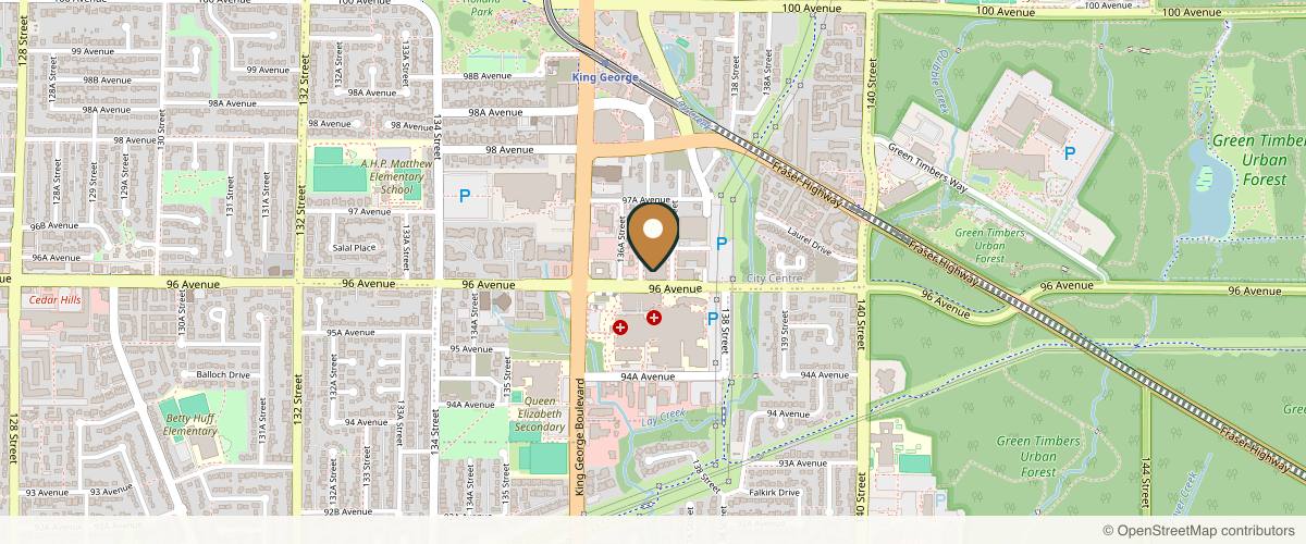 Map showing Rizwan A. Mian, MS MD FRCSC in Surrey, British Columbia