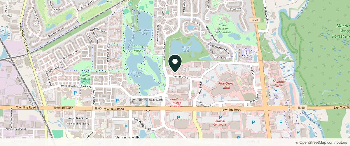 Map showing RL Center for Cosmetic Surgery & Medspa in Schaumburg, Illinois
