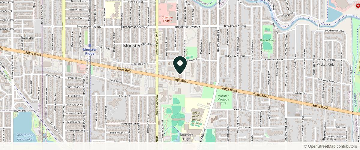 Map showing Robert Frank, MD Plastic Surgery in South Bend, Indiana