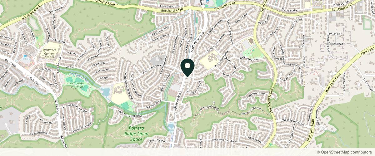 Map showing Rubinstein Plastic & Hand Surgery Center in Thousand Oaks, California