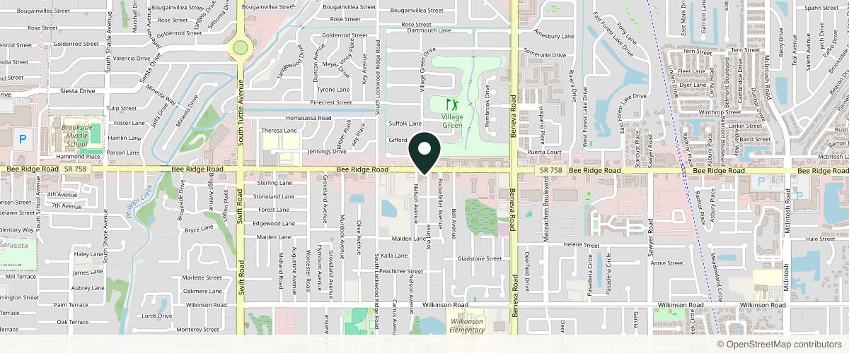 Map showing Russini Dermatology in Sarasota, Florida