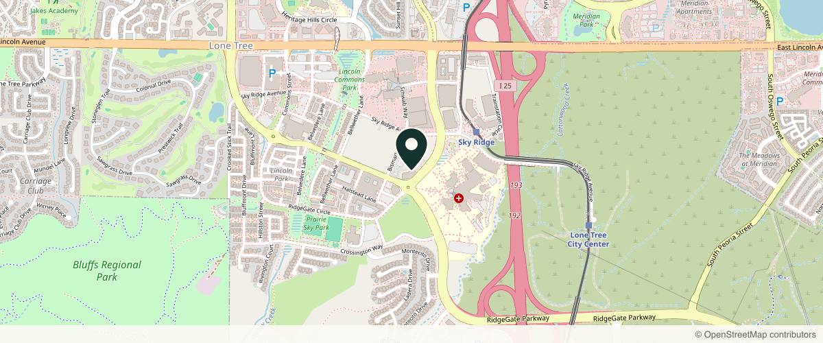 Map showing Ryan Endress, MD in Denver, Colorado
