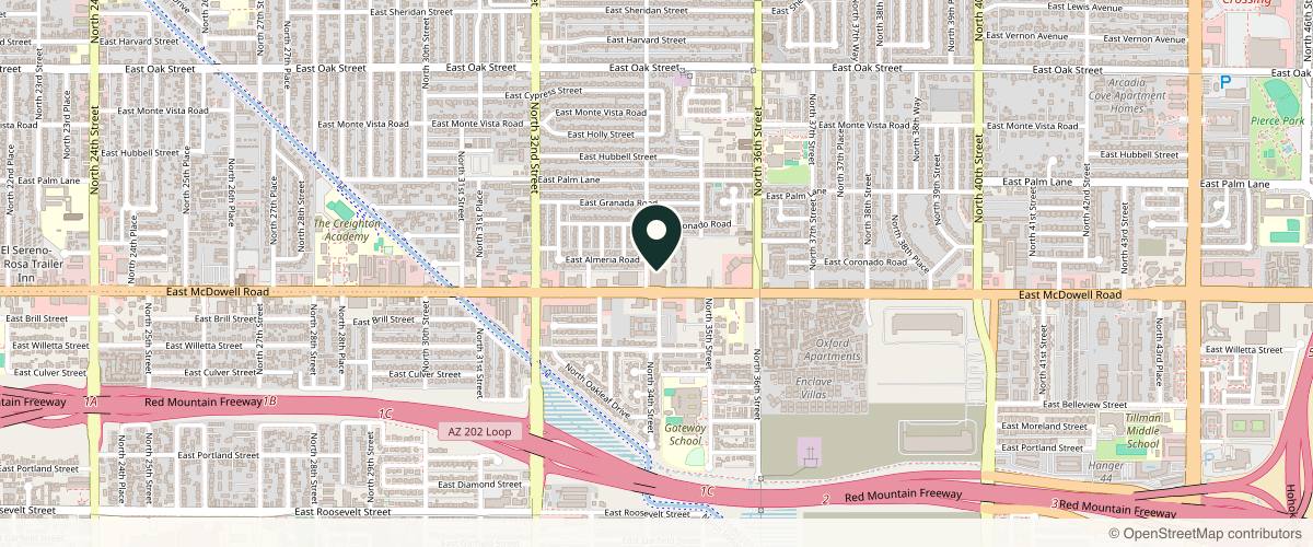 Map showing Saguaro Dermatology | Phoenix Dermatologist in Phoenix, Arizona
