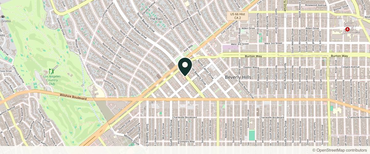 Map showing Salar Hazany MD in Beverly Hills, California