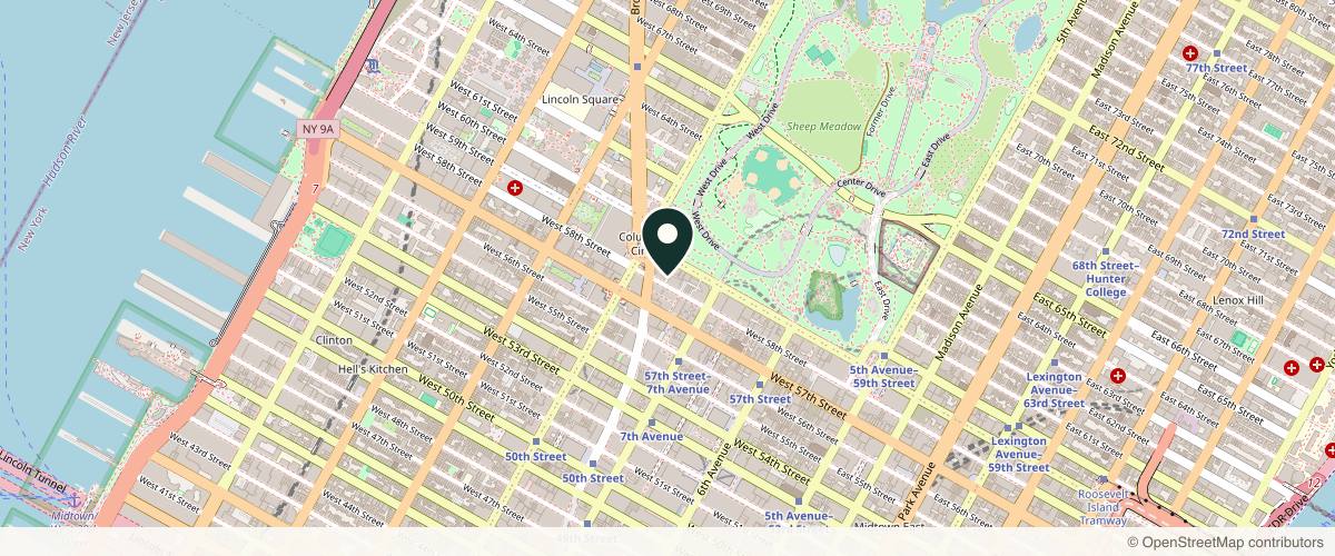 Map showing Saman Facial Plastic Surgery in New York, New York