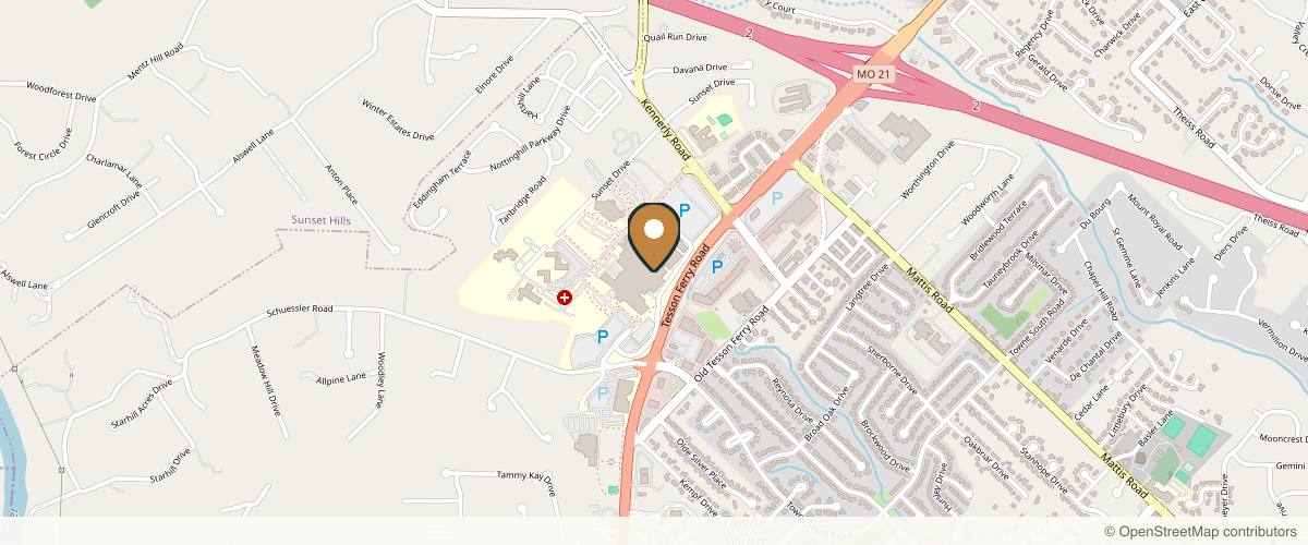 Map showing Samer W. Cabbabe, MD | Board - Certified Plastic Surgeon in St. Louis, Missouri