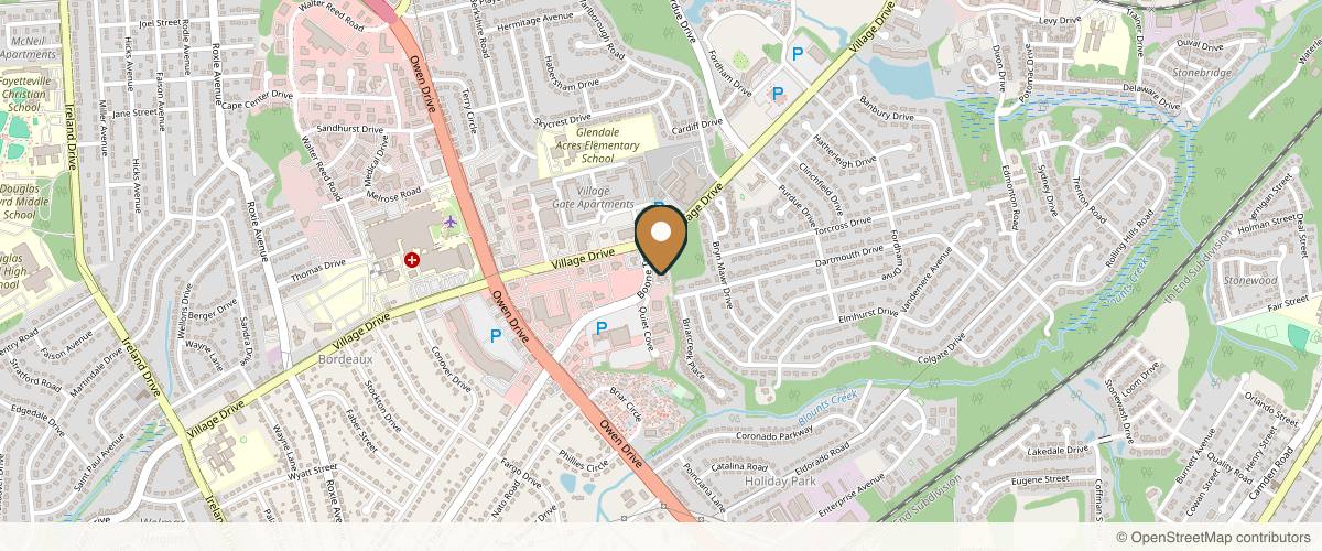 Map showing Sandhills Oral Surgery in Fayetteville, North Carolina