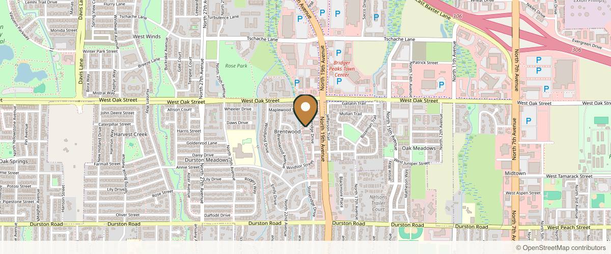 Map showing Sapphire Medical Aesthetics in Bozeman, Montana