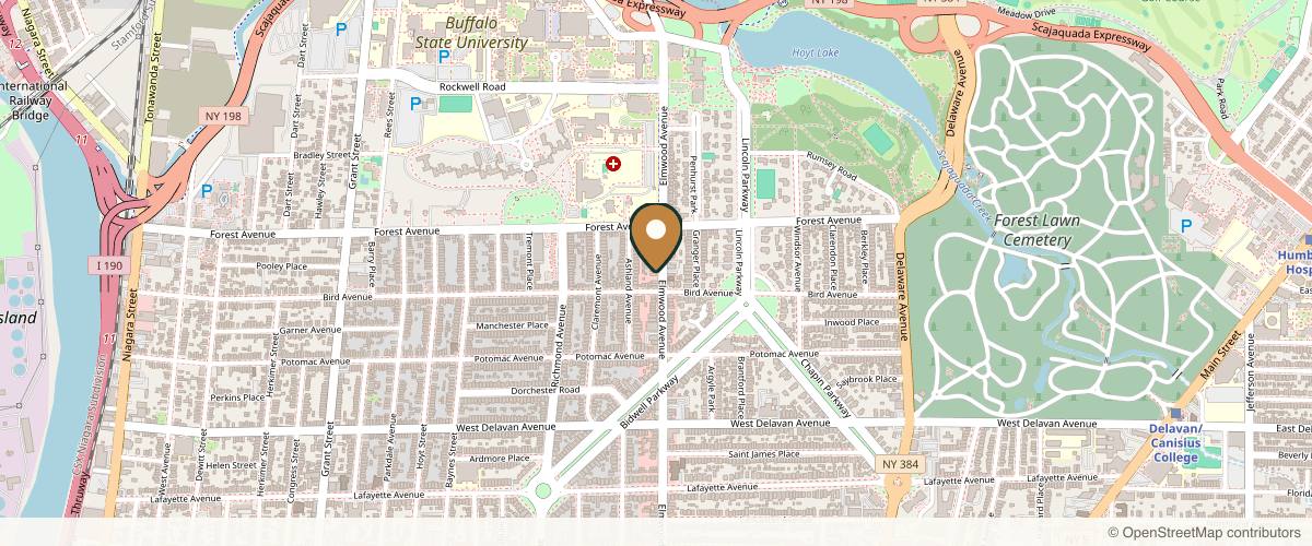 Map showing Save Face Medspa in Buffalo, New York
