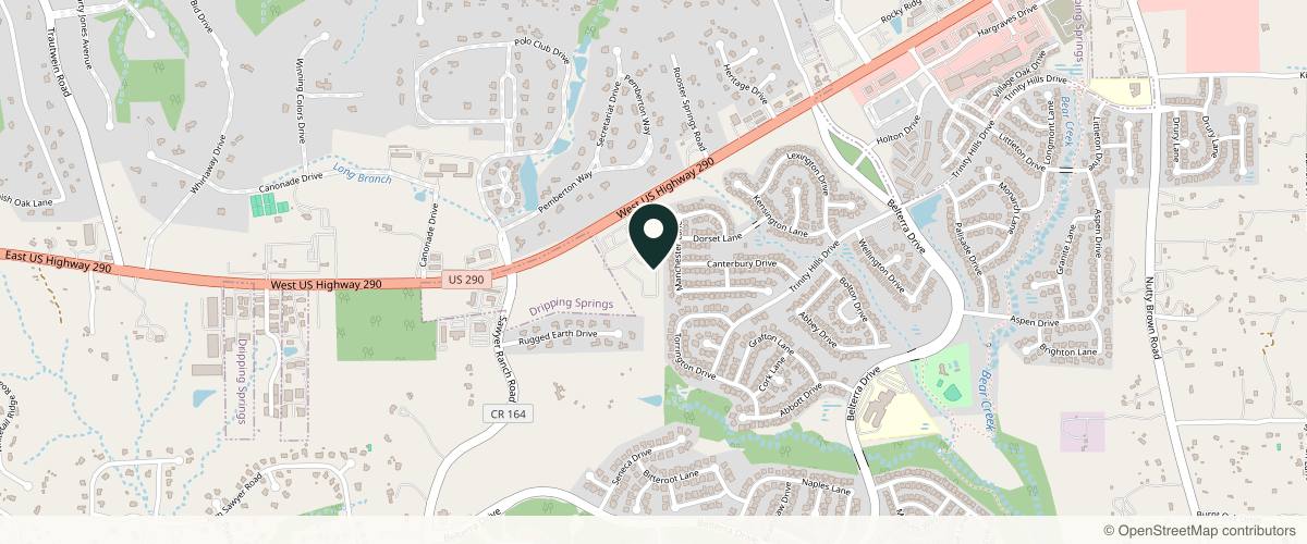 Map showing Saxon MD Facial Plastic Surgery in Austin, Texas