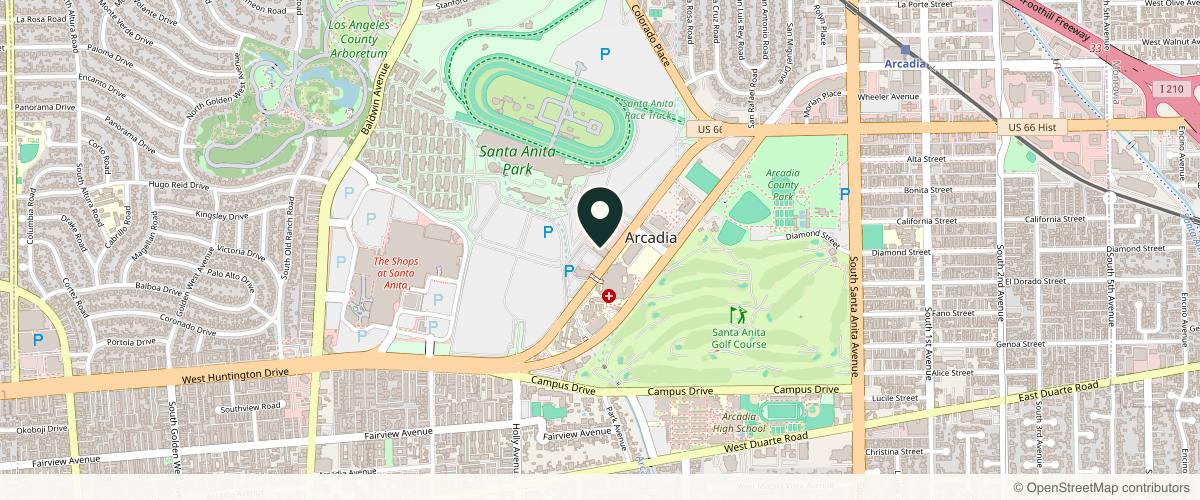 Map showing Schweiger Dermatology Group - Arcadia in Pasadena, California