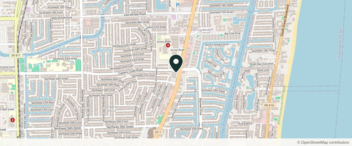 Map showing Schweiger Dermatology Group - Ft. Lauderdale in Fort Lauderdale, Florida