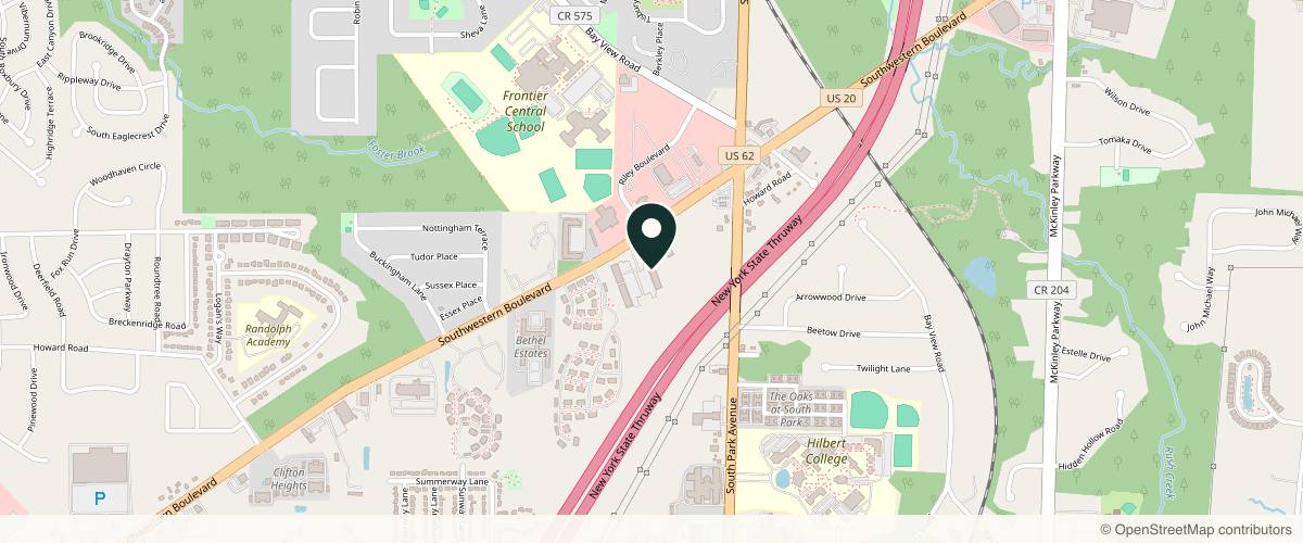 Map showing Schweiger Dermatology Group - Hamburg in Buffalo, New York