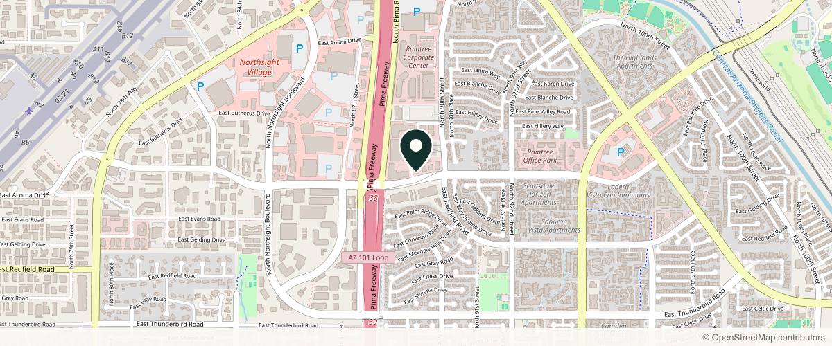 Map showing Scottsdale Skin Institute in Scottsdale, Arizona