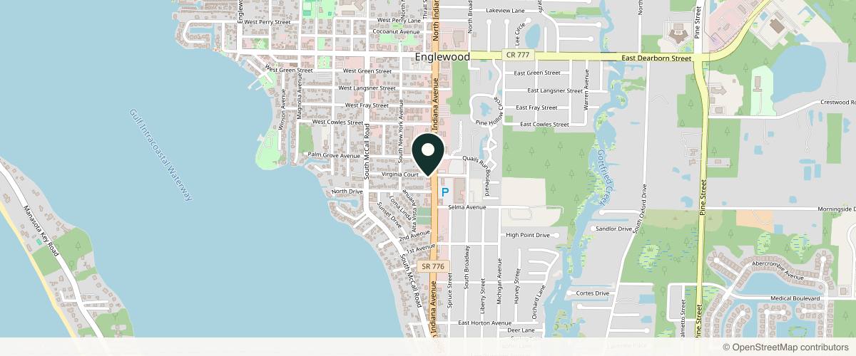 Map showing Seaside Dermatology in Venice, Florida