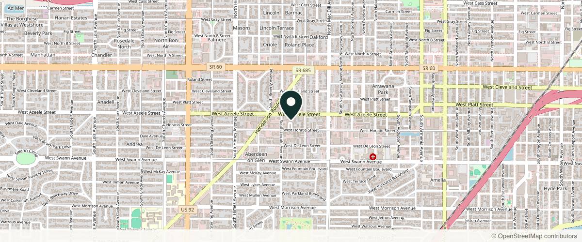 Map showing Sergay Dermatology in Tampa, Florida