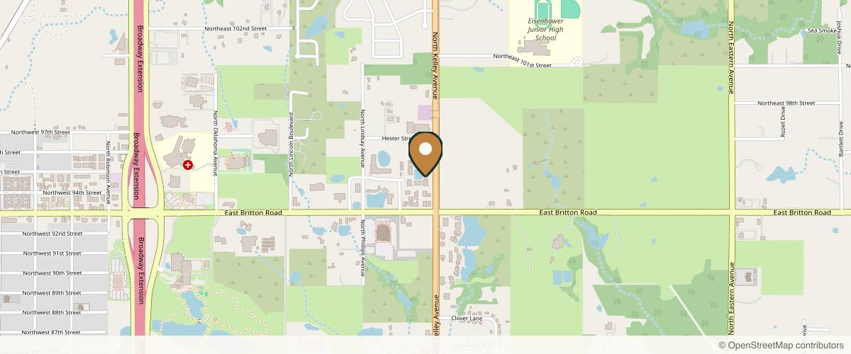 Map showing Shadfar Facial Plastic Surgery in Oklahoma City, Oklahoma